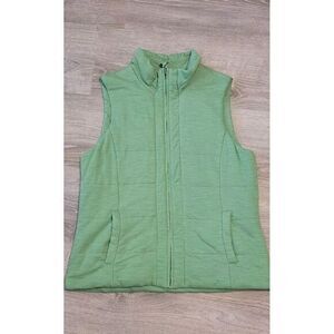 Coldwater Creek Women's Green Quilted Vest‎ Size Small